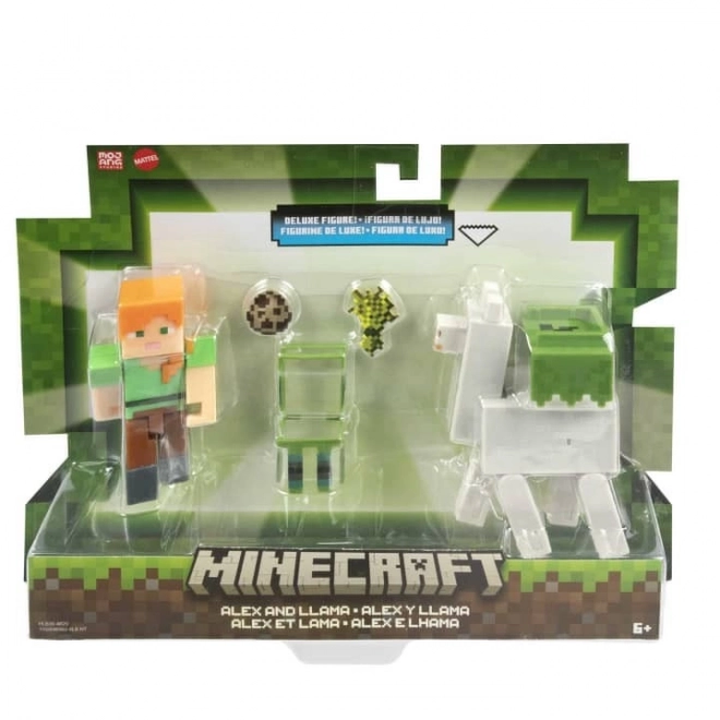 Minecraft figurky Alex a lama