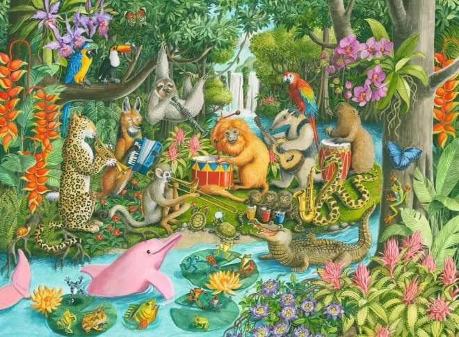 Ravensburger puzzle Kapela deštného pralesa XXL 100 dílků