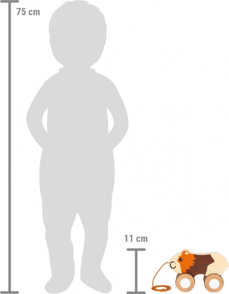 Small Foot Dřevěná Tahací Hračka Morče