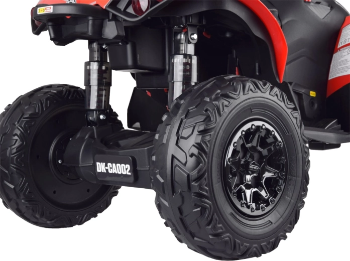 Měkká EVA kola a zadní odpružení