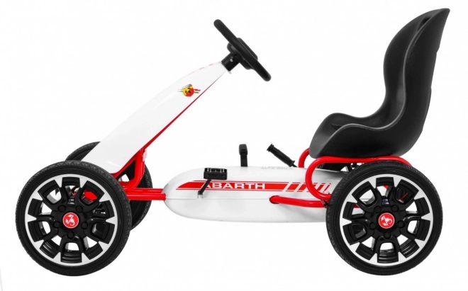 Gokart na pedály ABARTH bílý