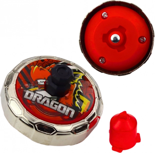 Sada Vystřelovač a Létající Disk Červený Drak