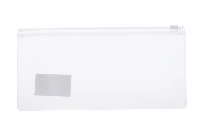 Transparentní složka se zipem 23x11 cm