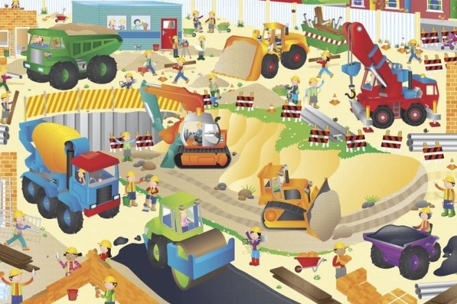 Galt obří podlahové puzzle Staveniště
