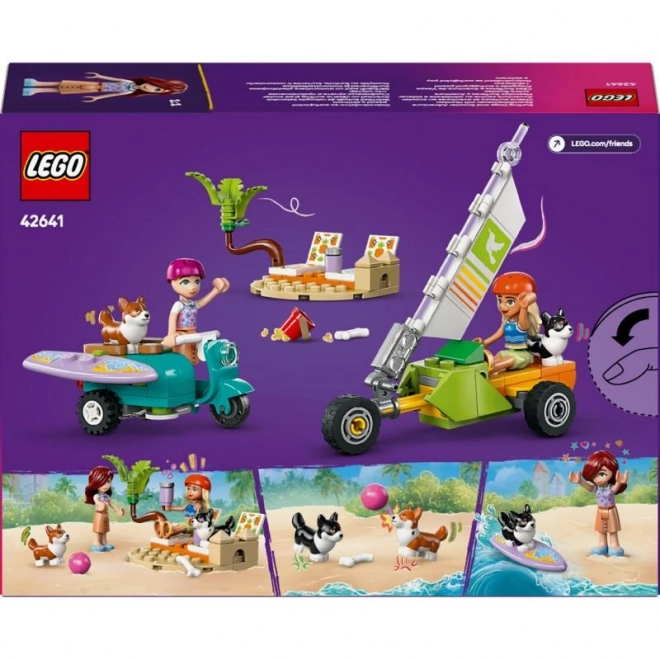 Lego Friends dobrodružství se surfujícími psy a skútrem