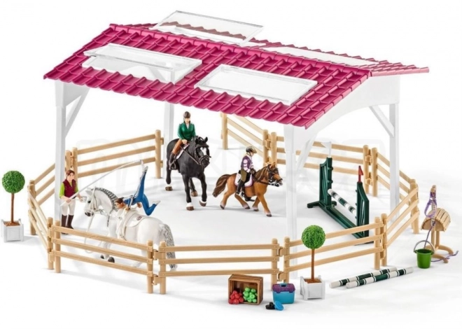 SCHLEICH Horse Club® 42389 Jezdecká škola s jezdci a koňmi