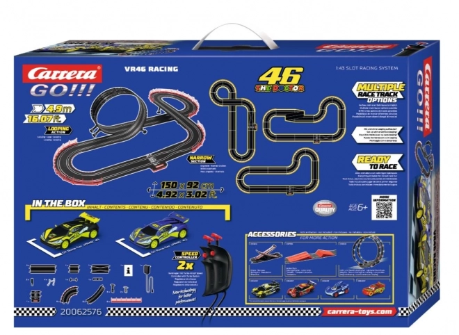 Carrera GO!!! Závodní dráha 46 The Doctor VR46 Racing