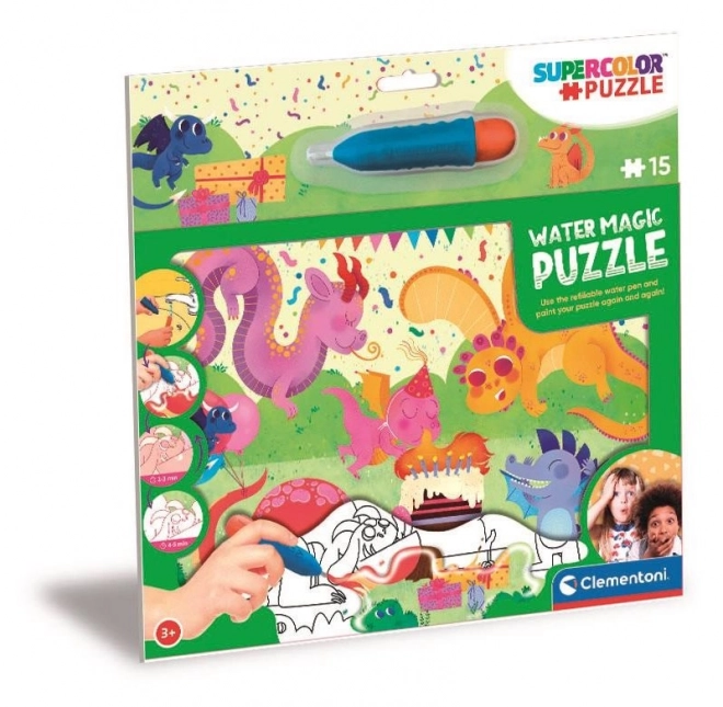 Kouzelné puzzle Water Magic: Dráčci 15 dílků