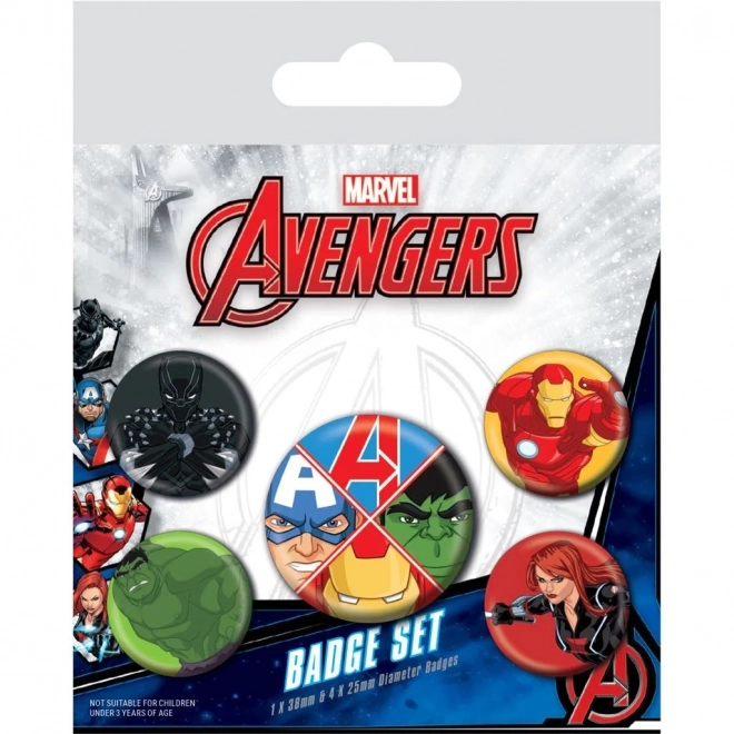Sada odznaků AVENGERS