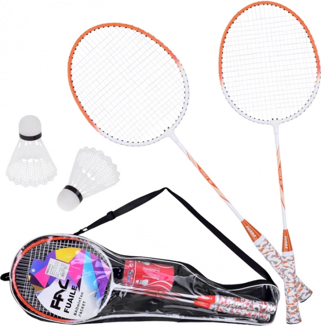 Kompletní sada na badminton s raketami a míčky v obalu