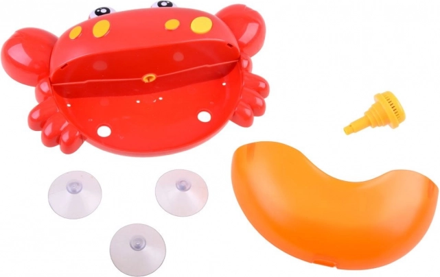 Krab na výrobu bublin do vany – červená