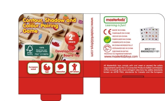 Masterkidz Montessori Stínová Skládačka