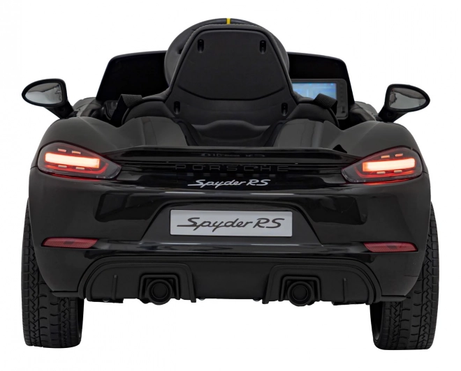 Elektrické autíčko Porsche 718 s MP4 audio panelem – Černé