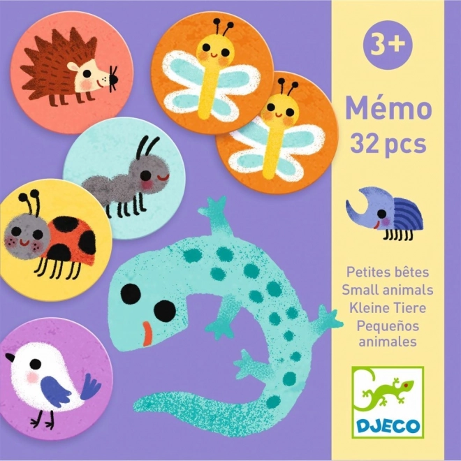 DJECO Pexeso v krabičce - Zvířátka