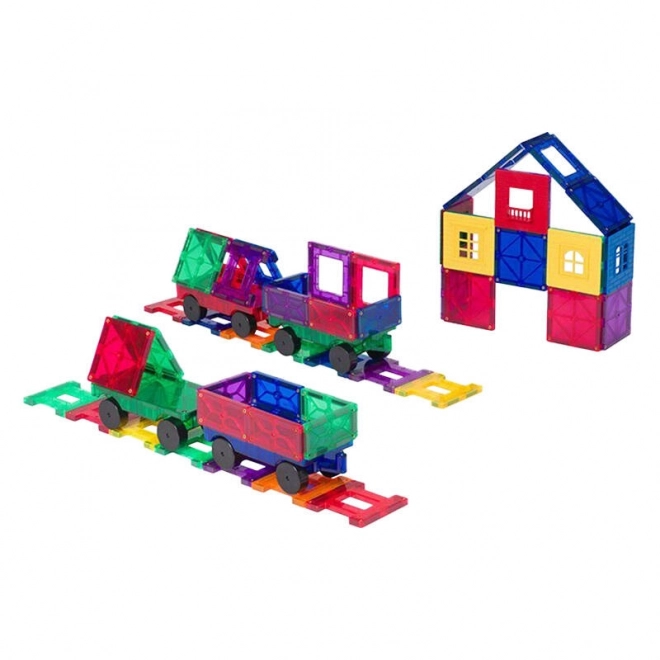 Magnetická stavebnice 3D vlak Playmags