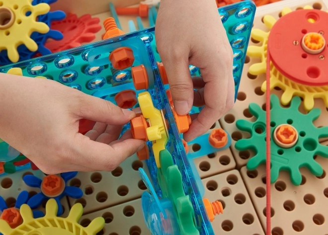 Sada příslušenství ozubených kol Masterkidz STEM 198 ks