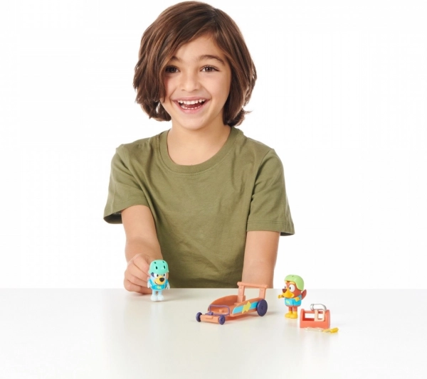 Figurky Bluey Gokart se 2 figurkami pejsků