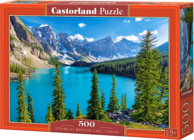 Puzzle 500 dílků jezero Moraine Kanada