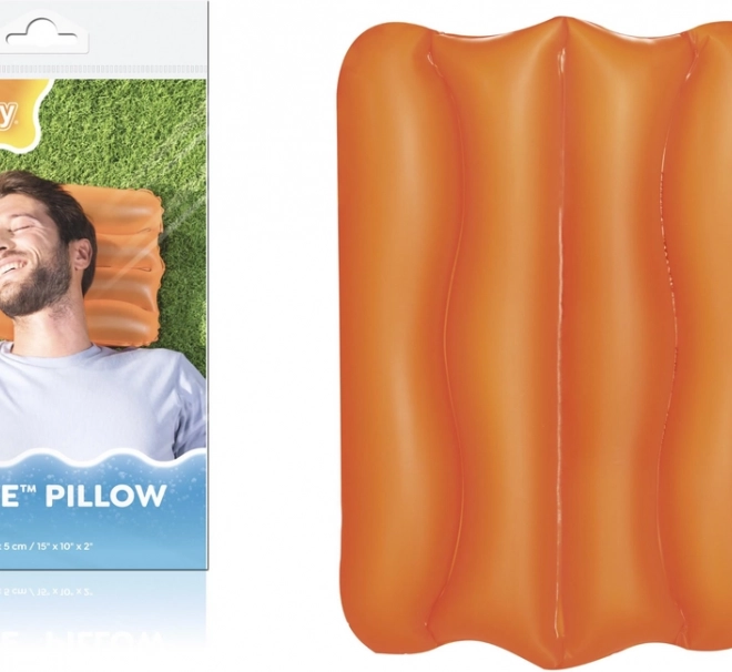 Nafukovací polštář Bestway oranžový 38 x 25 cm