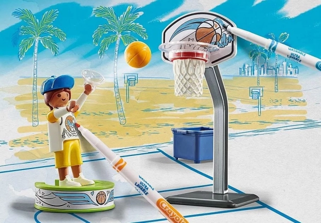 Playmobil Color Skater s basketbalovým míčem