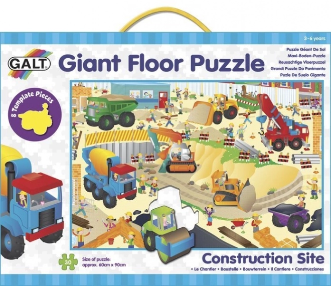 Galt obří podlahové puzzle Staveniště