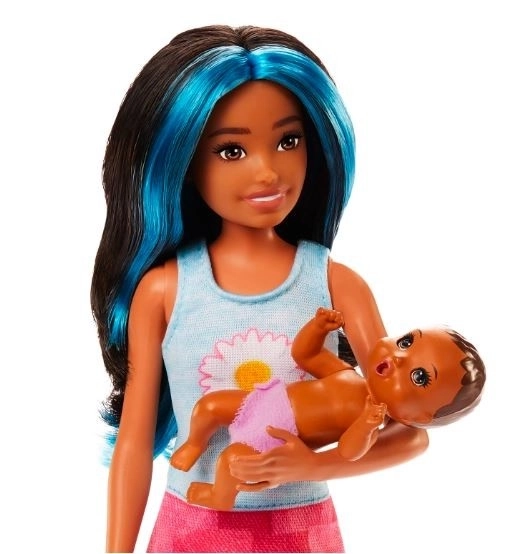 Panenka Barbie Chůvička set Uspávání dítěte