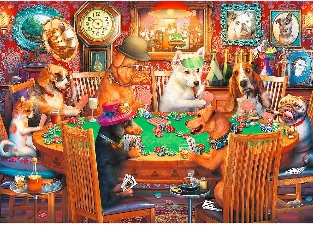 TREFL Puzzle Skryté Tvary: Herní Večer