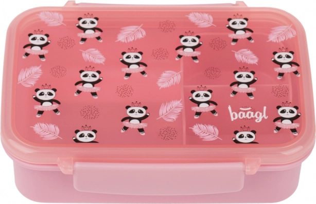 Baagl svačinový box s přihrádkami Panda