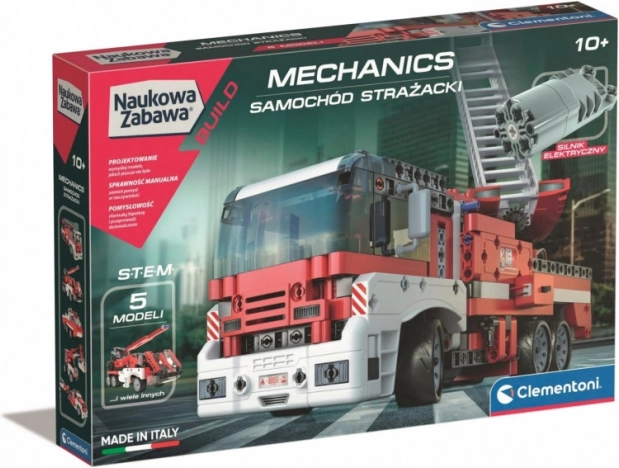 Stavebnice Mechanika – hasičské auto s motorem