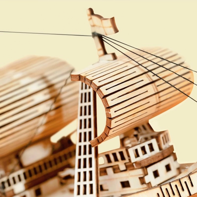 3D dřevěné puzzle Plachetnice ROBOTIME Rolife 118 dílků