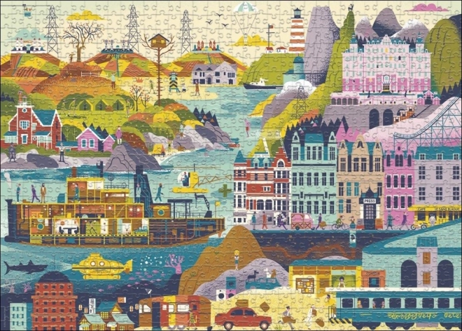 Puzzle Filmy Wes Anderson od HEYE 1000 dílků