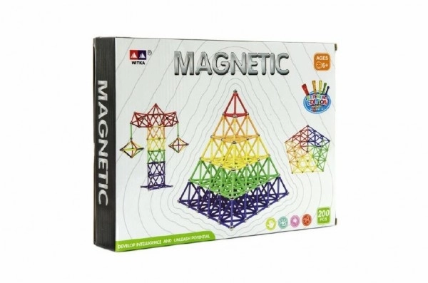 Magnetická stavebnice Witka 200 ks