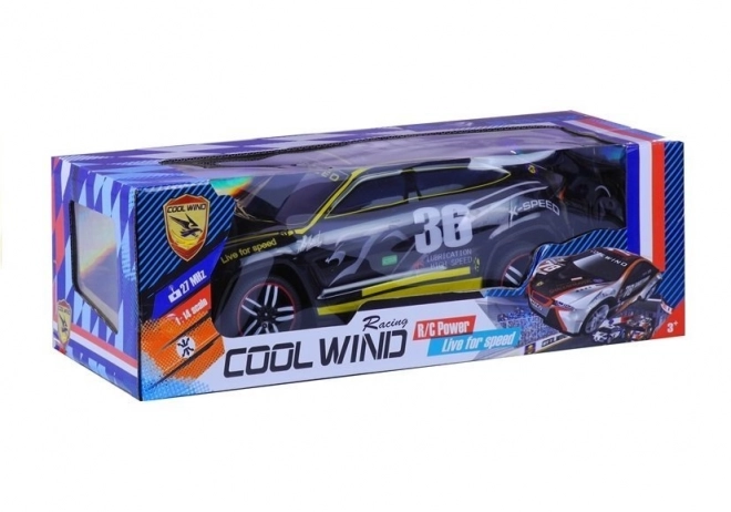 Dálkově ovládané sportovní auto Pilot R/C – černé