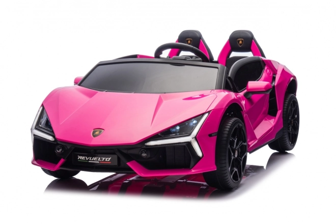 Růžový děti elektrické auto Lamborghini Revuelto XL