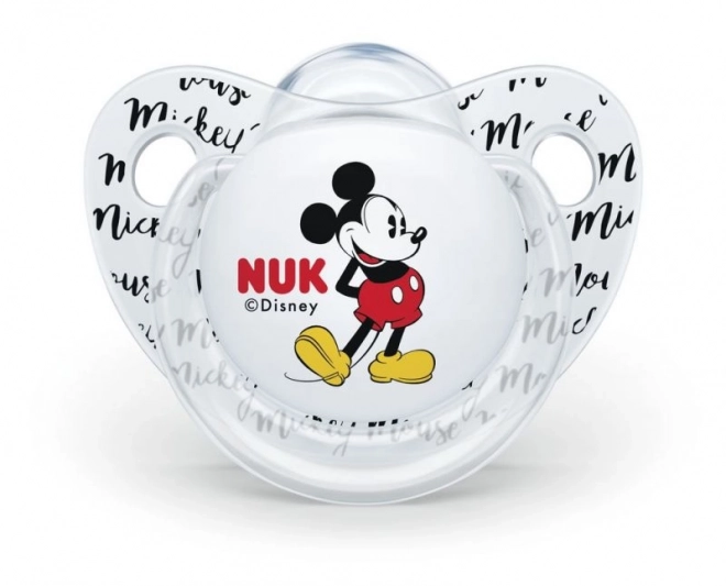NUK Dudlík silikonový Mickey V2 (6-18m) bílá