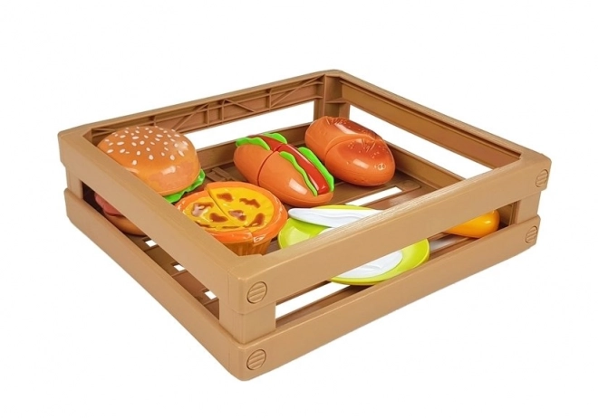 Sada na krájení burgerů v krabici