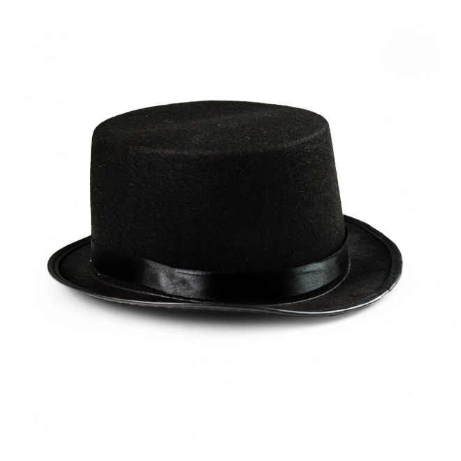 Elegantní černý cylindr pro dospělé