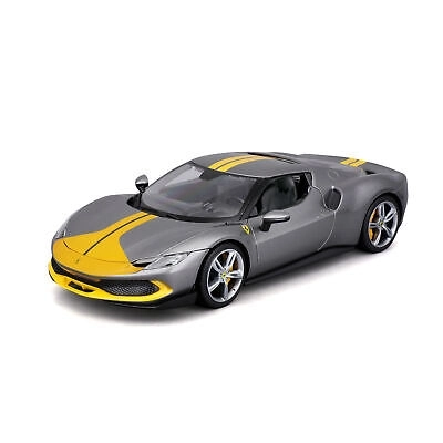 Kovový model auta Ferrari 296 GTB Assetto Fiorano Šedá