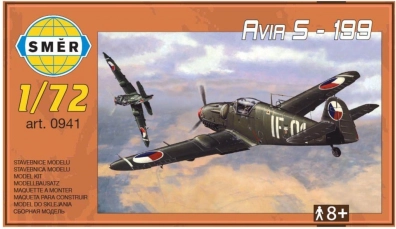 Plastikový model letadla avia s-199 1:72