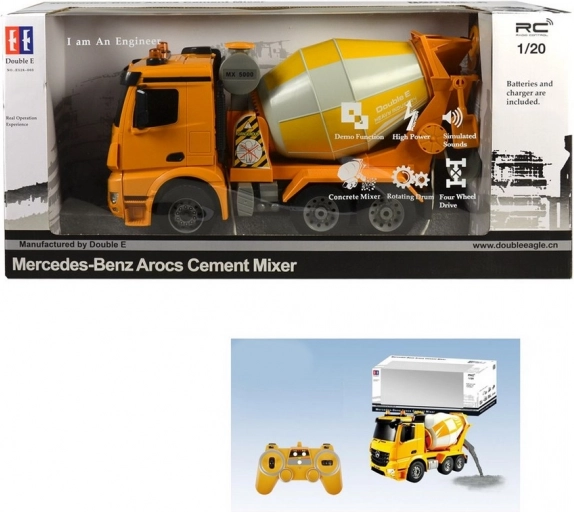 Stavební auto na dálkové ovládání MaDe 38 cm oranžové