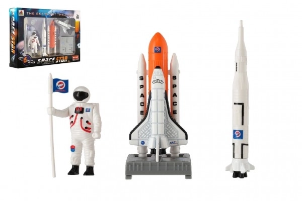 Vesmírná hračka - sada astronautů a raketoplánu