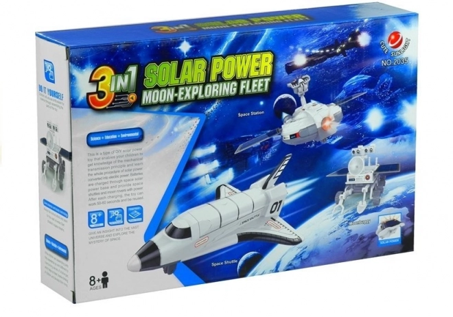 Kreativní solární vesmírná sada 3v1 DIY rover