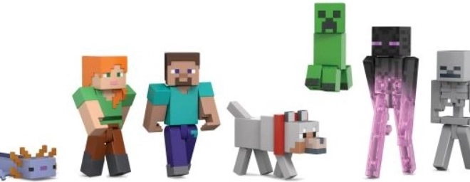 Sada figurek Minecraft Kreativci