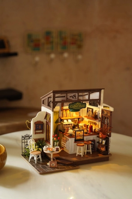 RoboTime 3D Dřevěné puzzle Kavárna č. 17