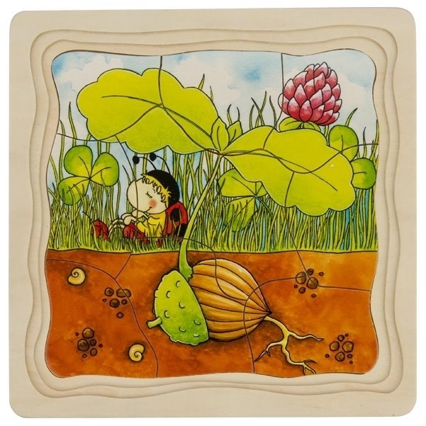 Vývojové dřevěné puzzle Strom GOKI