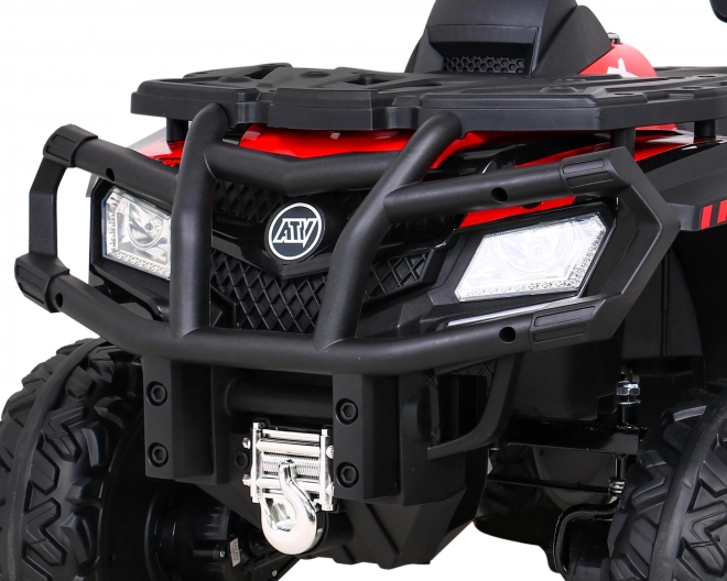 Čtyřkolka XT-Speed pro děti Červená + 4x4 + EVA + pomalý start + rádio MP3 + LED dioda