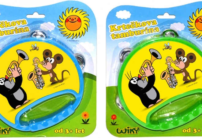 Dětská tamburína KRTEČEK 18 cm