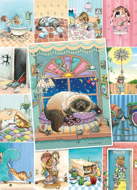 Puzzle Kočičí život 500 dílků