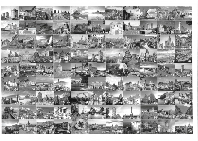 Puzzle 3000 prvků 99 krásných míst v Evropě