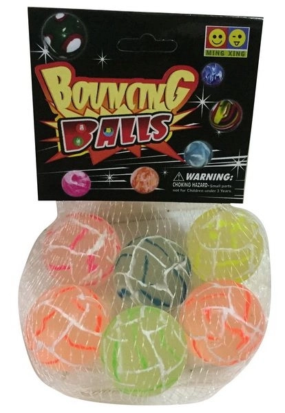 Barevné hop koule 6 ks 3 cm
